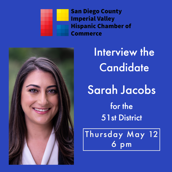 Interview the Candidate - Congresswoman Sarah Jacobs (Incumbent) | San ...